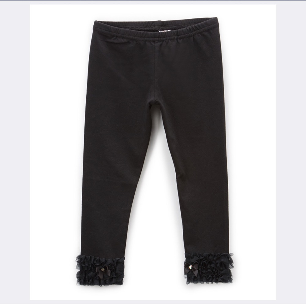 ▪️Black Ruffle Hem Leggings